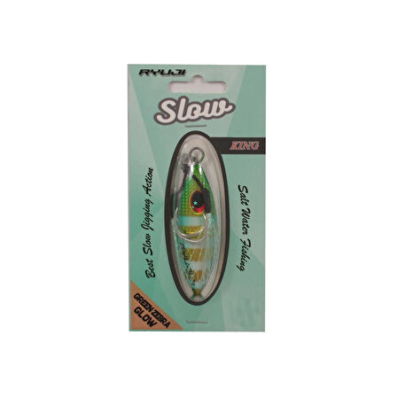 Ryuji Slow King 6,5cm 30gr Jig Yem Green Zebra Glow