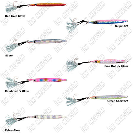 Ryuji Slim Jet 8cm 20gr Jig Yem Green Chart UV