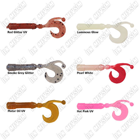 Ryuji Baby Curtail 4,3cm Silikon Yem Pearl White