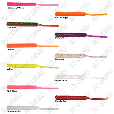 Ryuji Tiny Worm 5cm Silikon Yem Purple Glow