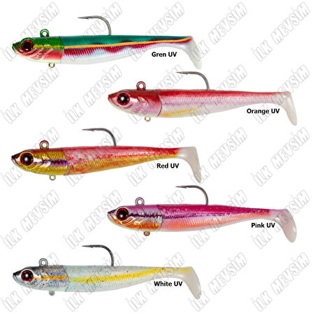 Seabor Deep Fake 2+1 16cm 100gr Silikon Yem White UV