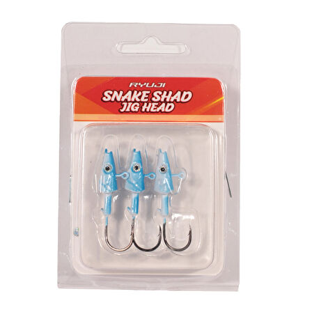 Ryuji Snake Shad #2/0 10gr Jig Head Black Gold