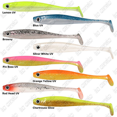 Ryuji Mister Shad 10cm 7gr Tekli Silikon Yem Red Head UV