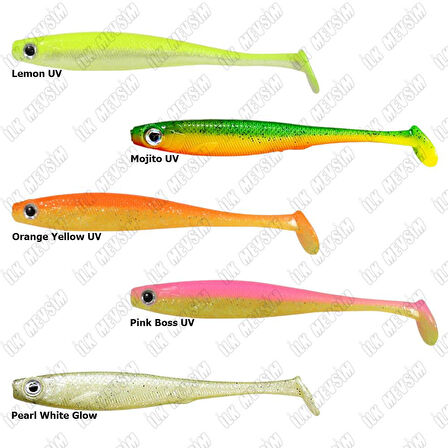 Ryuji Mister Shad 10cm 7gr Silikon Yem UV Blue