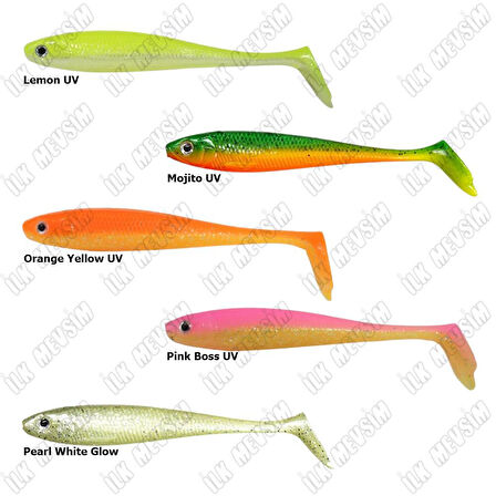 Ryuji Panic Shad 9cm 5.5gr Silikon Yem UV Blue