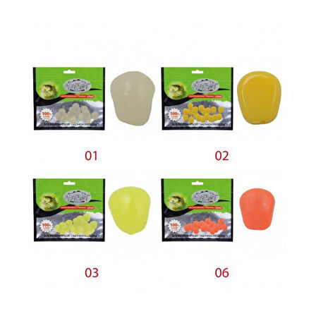 Mutant 3500 Pop Corn Aromalı 1cm 1,9gr Mısır Silikon Yem 01