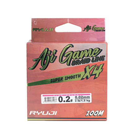 Ryuji Aji Game 4B Pink 100m İp Misina 0,02mm