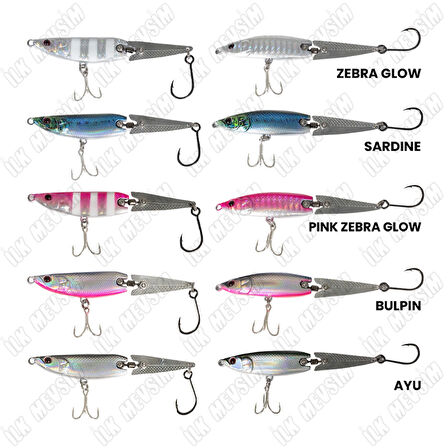Ryuji Metal Jack 7,5cm 10gr Jig Yem Pink Zebra Glow