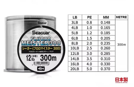 Seaguar Fluoro Meister %100 FC 300m Leader Misina 0,37mm