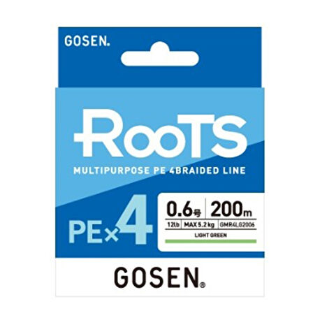 Gosen Roots 4B Light Green 200m İp Misina PE # 1.5
