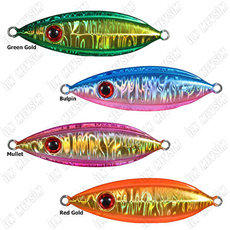 Seabor Flat 60gr Jig Yem Red Gold