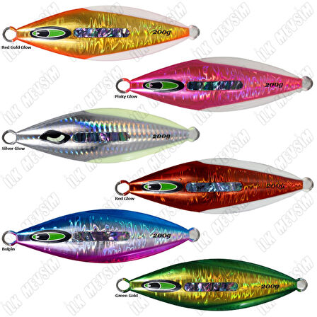 Seabor Fury 200gr Jig Yem Green Gold