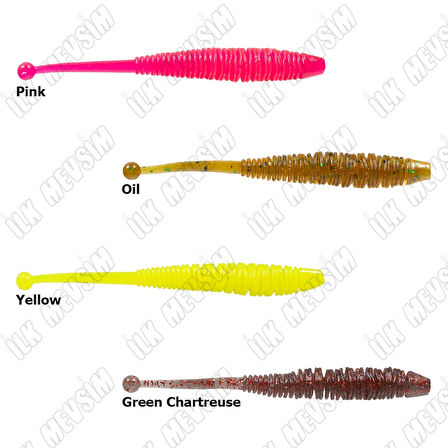 Ryuji Spanky Worm 7,6 cm Silikon Yem Pink