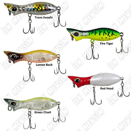 Ryuji Baby Popper 5cm 3,5gr Maket Yem Lemon Back