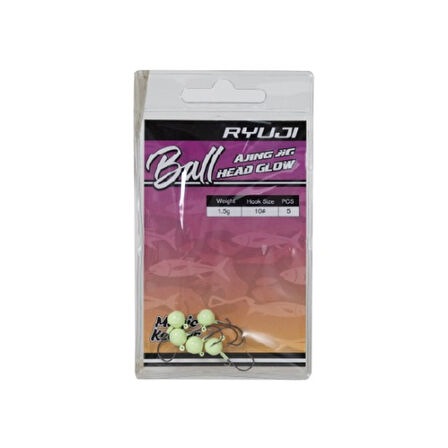 Ryuji Ball Ajing Glow #10 Jig Head 0,8gr