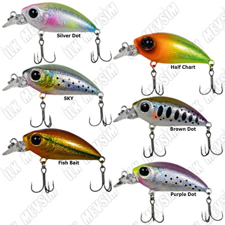 Ryuji Small Minnow 4,5cm 5,2gr Maket Yem Brown Dot
