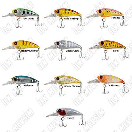 Ryuji Deep Killer 4cm 3,4gr Maket Yem Shrimp UV