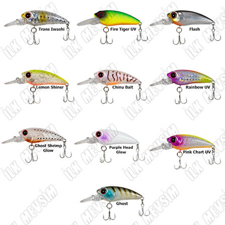 Ryuji Deep Killer 4cm 3,4gr Maket Yem Shrimp UV