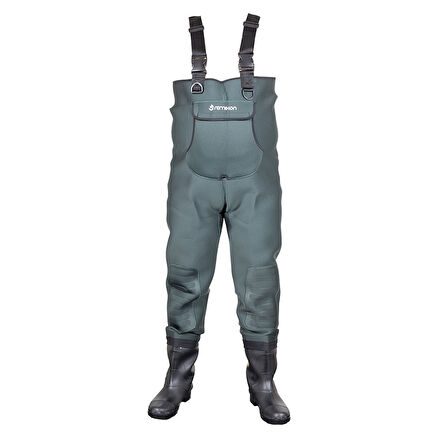 Remixon Neopren Yeşil PVC Bot Tulum Çizme 42