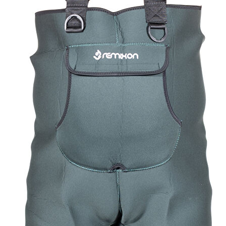 Remixon Neopren Yeşil PVC Bot Tulum Çizme 42