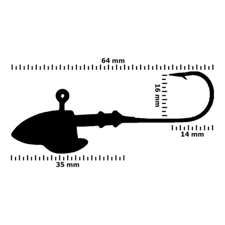 Fishika 2509 #3/0 15gr Fish Jig Head