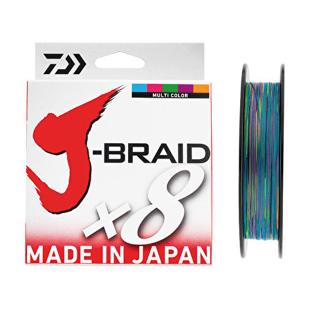 Daiwa J-Braid 8B Multicolor 300m İp Misina Kalınlık (mm) : 0,16mm