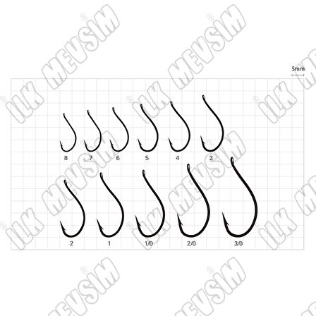 Sasame F-709 BL Nickel Seigo Ringed İğne İğne No : 7