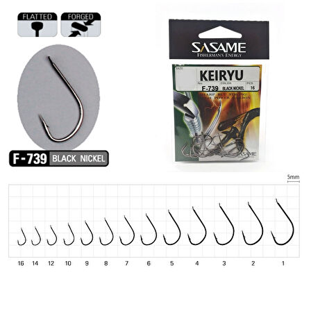 Sasame Keiryu F-739 Serisi Olta İğnesi İğne No : 4