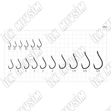 Sasame F-918 BL Nickel Izu Ringed İğne İğne No : 1-0