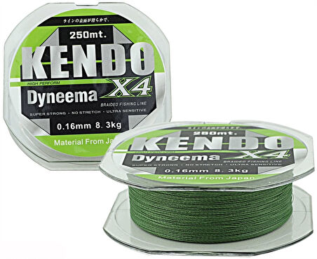 Kendo Dynema 4B Green 120m İp Misina Kalınlık (mm) : 0,18mm