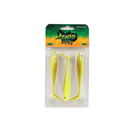 Ryuji Panic Shad 9cm 5.5gr Silikon Yem Renk : Chartreuse Glow