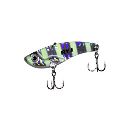 Ryuji Mirror Vib 5,5cm 15gr Vibrasyon Yem Renk : Zebra Glow