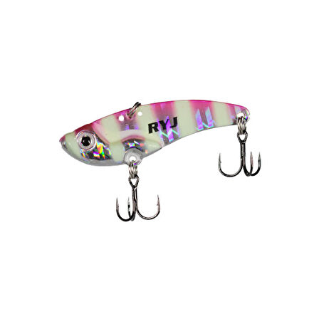Ryuji Mirror Vib 3,5cm 4gr Vibrasyon Yem Renk : Pink Glow Zebra