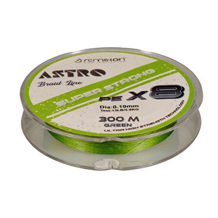 Remixon Astro 8B Green 300m İp Misina Kalınlık (mm) : 0,18mm