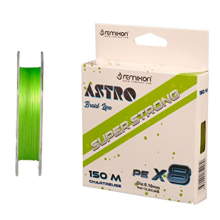Remixon Astro 8B Chartreuse 150m İp Misina Kalınlık (mm) : 0,06mm
