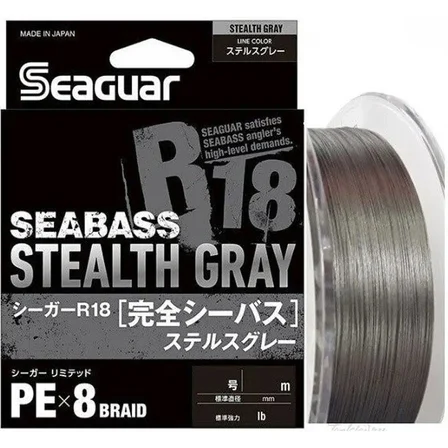 Seaguar R18 Seabass 8B Stealth Gray 150m İp Misina Kalınlık (mm) : 0,16mm