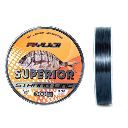 Ryuji Superior Carp Blue 300m Monofilament Misina Kalınlık (mm) : 0,25mm