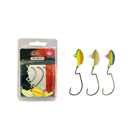 Captain 6448 Curret 14gr Mafsallı Mix Color Jig Head