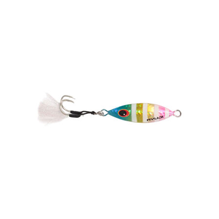 Ryuji Slow King 8,5cm 60gr Jig Yem Renk : Rainbow Zebra Glow