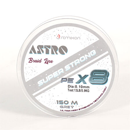 Remixon Astro 8B Grey 150m İp Misina Kalınlık (mm) : 0,06mm