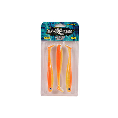 Ryuji Mister Shad 10cm 7gr Silikon Yem Renk : Orange Yellow UV