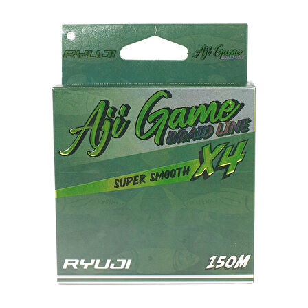 Ryuji Aji Game 4B Dark Green 150m İp Misina Kalınlık (mm) : 0,04mm