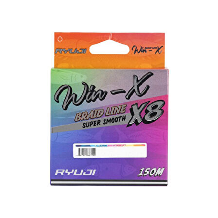 Ryuji Win-X 8B Multicolor 150m İp Misina Kalınlık (mm) : 0,13mm