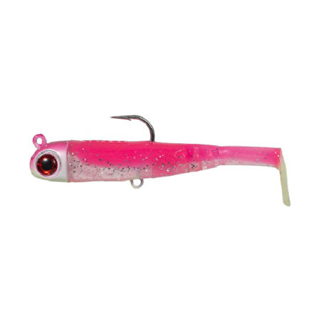 Seabor Lily Shad 2+1 14cm 150gr Silikon Yem Renk : Pink UV
