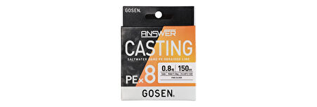 Gosen Answer Casting 8B Fine Silver 150m ip Misina Kalınlık (PE) : PE # 2