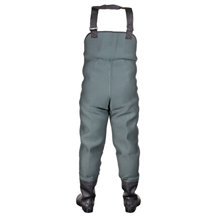 Remixon Neopren Yeşil PVC Bot Tulum Çizme Numara : 45
