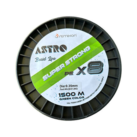 Remixon Astro 8B Green 1500m İp Misina Kalınlık (mm) : 0,16mm
