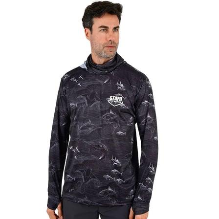 Stafu Pro Stratos Kapüşonlu Frenzy Black Performans T-Shirt Beden : M