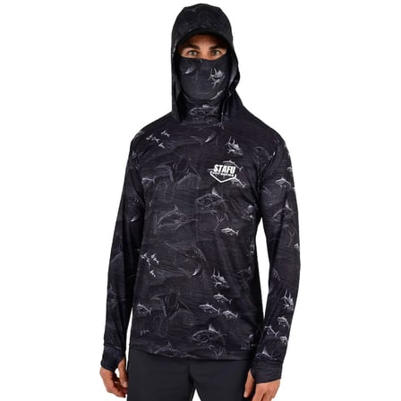 Stafu Pro Stratos Kapüşonlu Frenzy Black Performans T-Shirt Beden : L