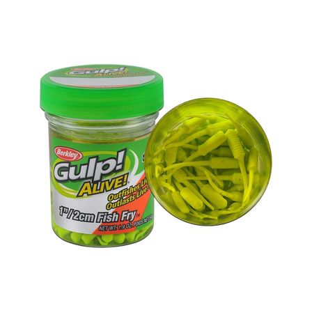 Berkley Gulp Alive Fish Fry 2cm Silikon Yem Chartreuse